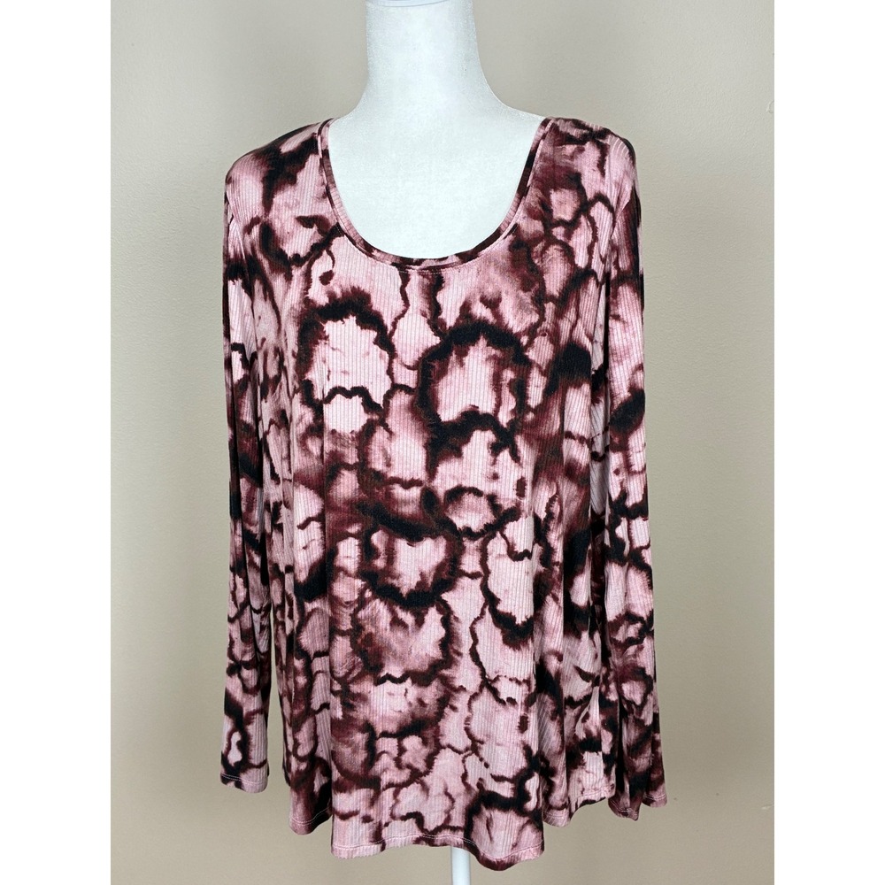 Simply Vera Vera Wang Long Sleeve T-shirt Women's Size XXL (B1)